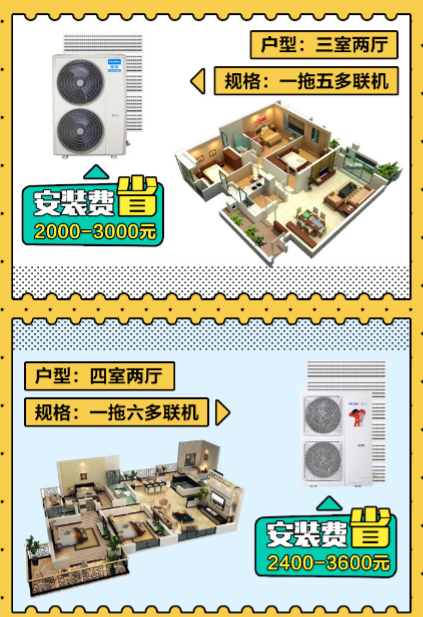 中央空调安装费用_中央空调费用安装标准_中央空调费用安装收费标准